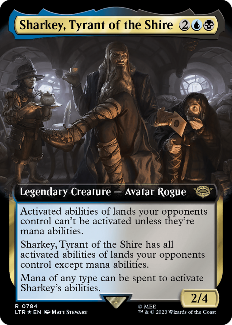 Sharkey, Tyrant of the Shire (Extended Art) (Surge Foil) [The Lord of the Rings: Tales of Middle-Earth] - Magic: The Gathering - Card Brawlers | Quebec | Canada |