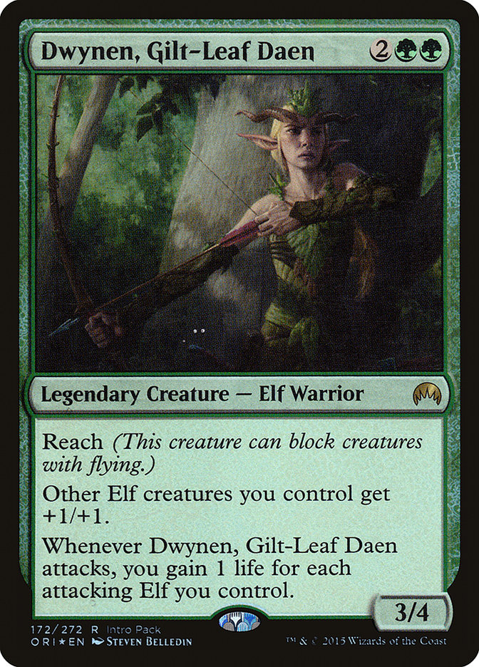 Dwynen, Gilt-Leaf Daen (Intro Pack) [Magic Origins Promos] - Magic: The Gathering - Card Brawlers | Quebec | Canada |
