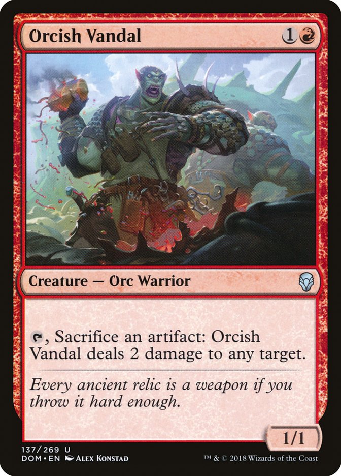 Orcish Vandal [Dominaria] - Magic: The Gathering - Card Brawlers | Quebec | Canada |