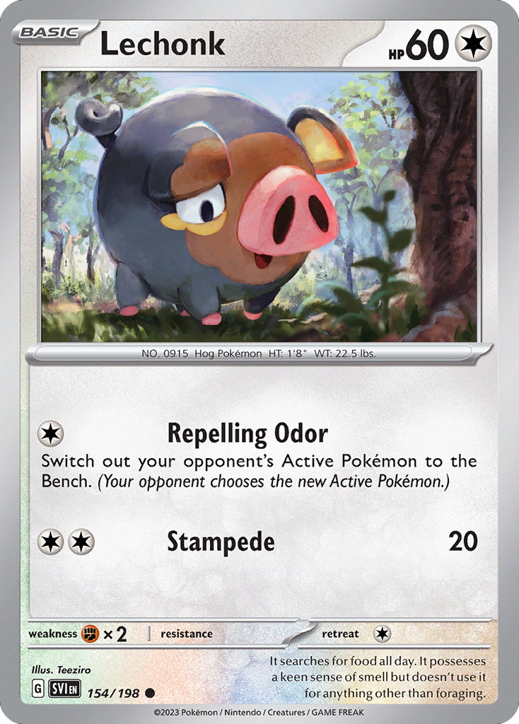 Lechonk (154/198) (Theme Deck Exclusive) [Scarlet & Violet: Base Set] - Pokémon - Card Brawlers | Quebec | Canada |