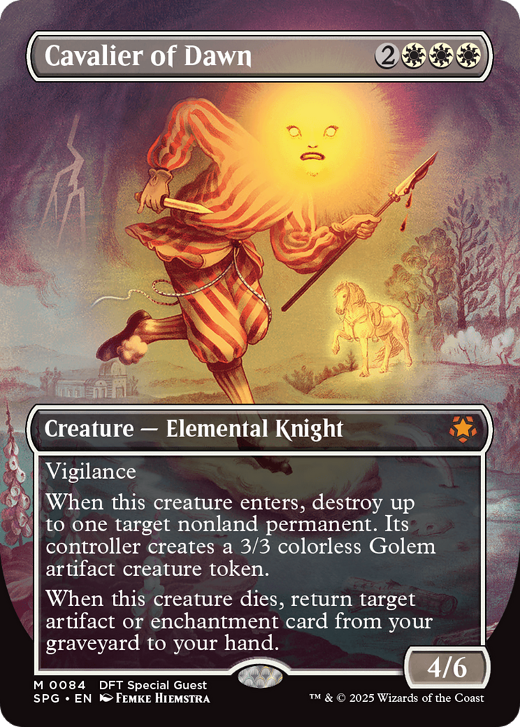 Cavalier of Dawn (Borderless) [Aetherdrift Special Guests] - Magic: The Gathering - Card Brawlers | Quebec | Canada |