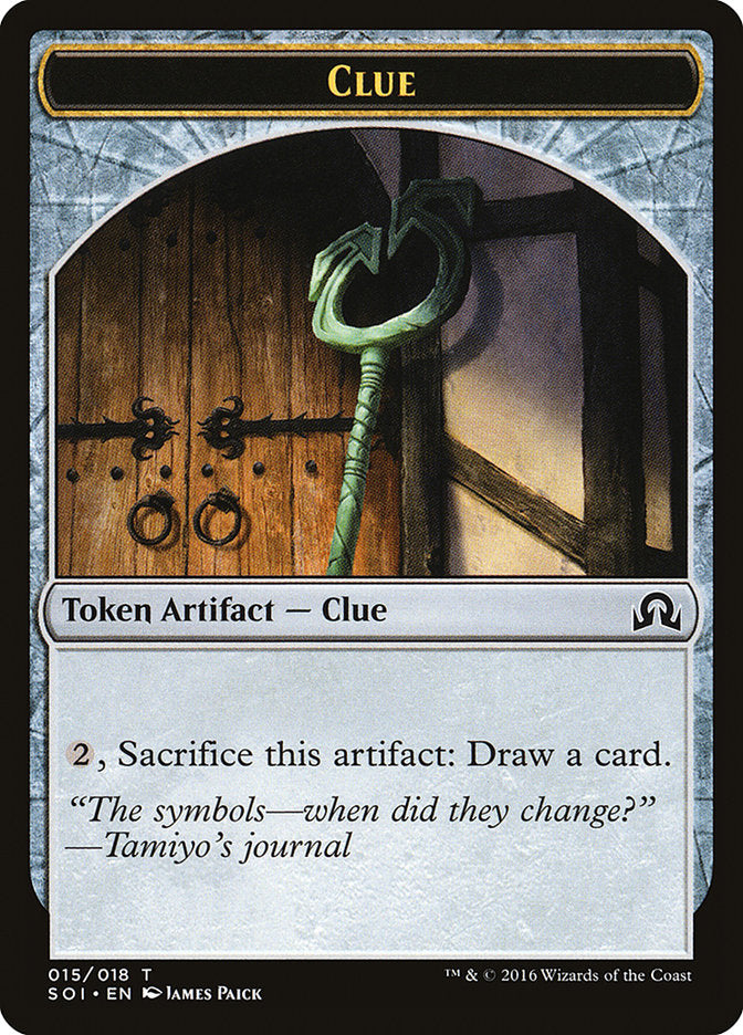 Clue Token (015/018) [Shadows over Innistrad Tokens] - Magic: The Gathering - Card Brawlers | Quebec | Canada |