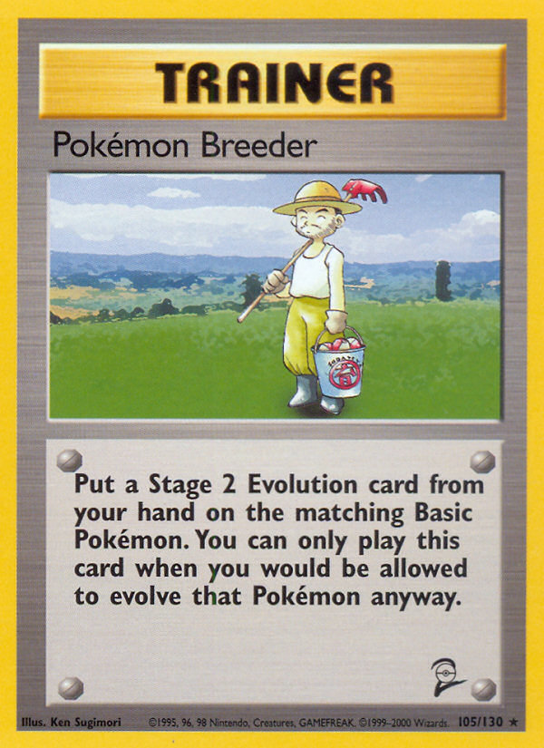 Pokemon Breeder (105/130) [Base Set 2] - Pokémon - Card Brawlers | Quebec | Canada |