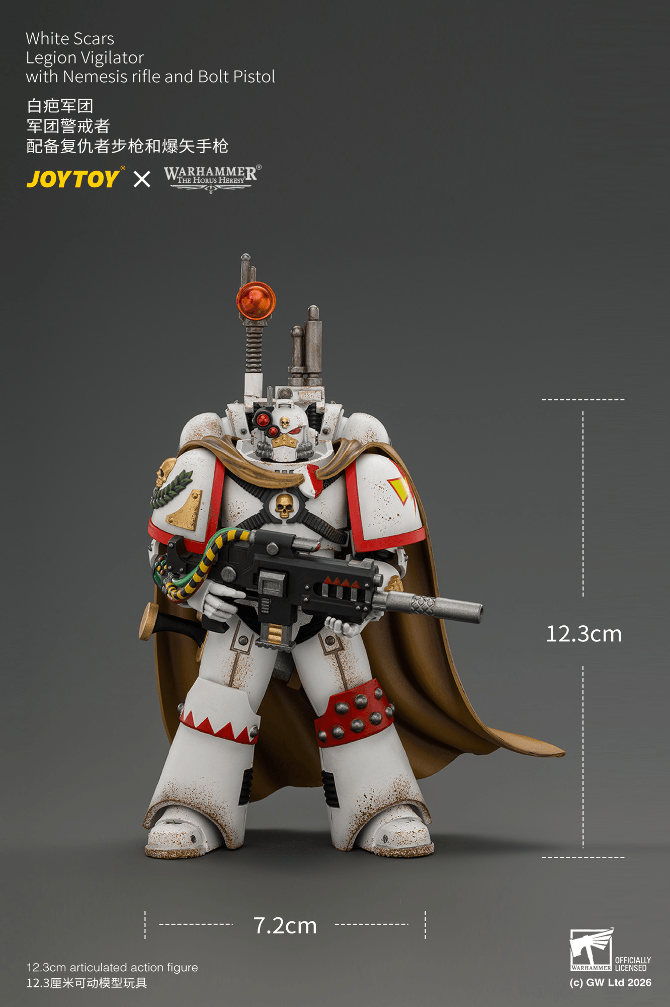 Joytoy - Warhammer 40k - White Scars Legion - Vigilator with Nemesis rifle and Bolt Pistol - (PREORDER) October 30, 2026