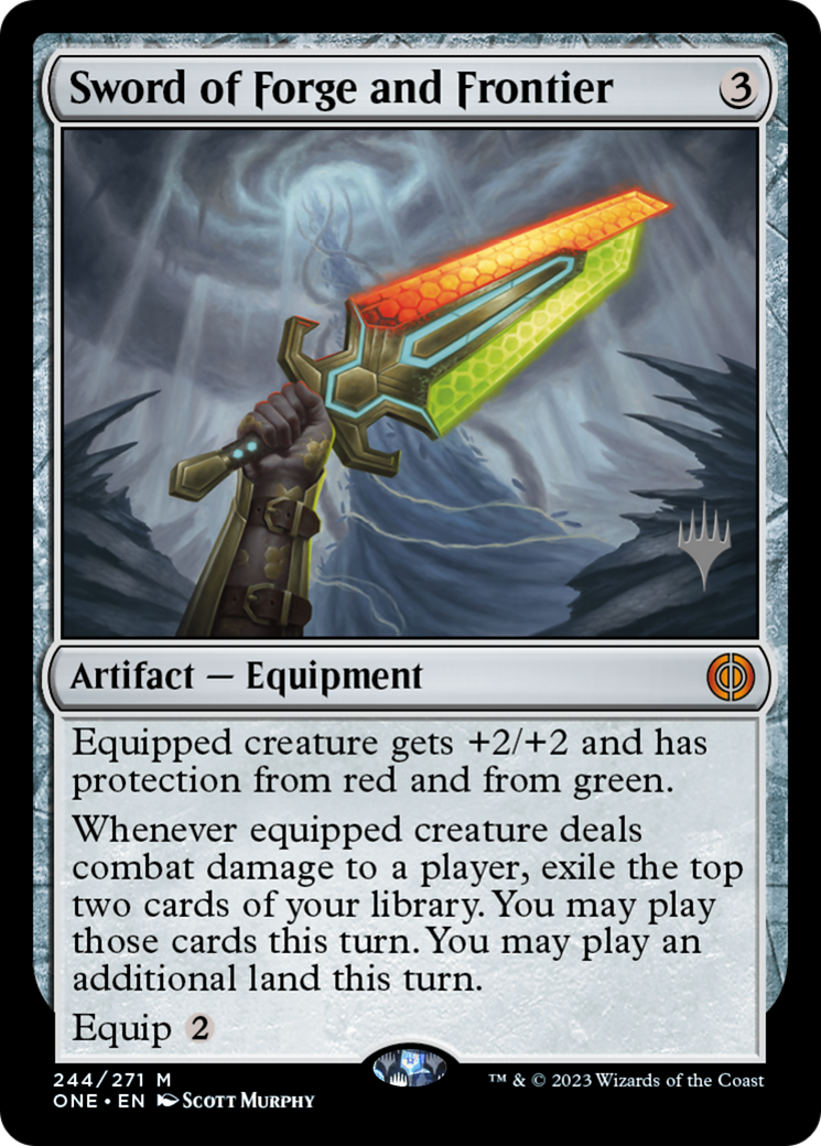 Sword of Forge and Frontier (Promo Pack) [Phyrexia: All Will Be One Promos] - Magic: The Gathering - Card Brawlers | Quebec | Canada |