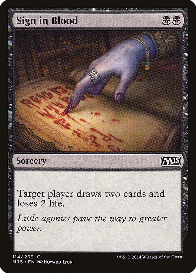 Sign in Blood [Magic 2015] - Magic: The Gathering - Card Brawlers | Quebec | Canada |