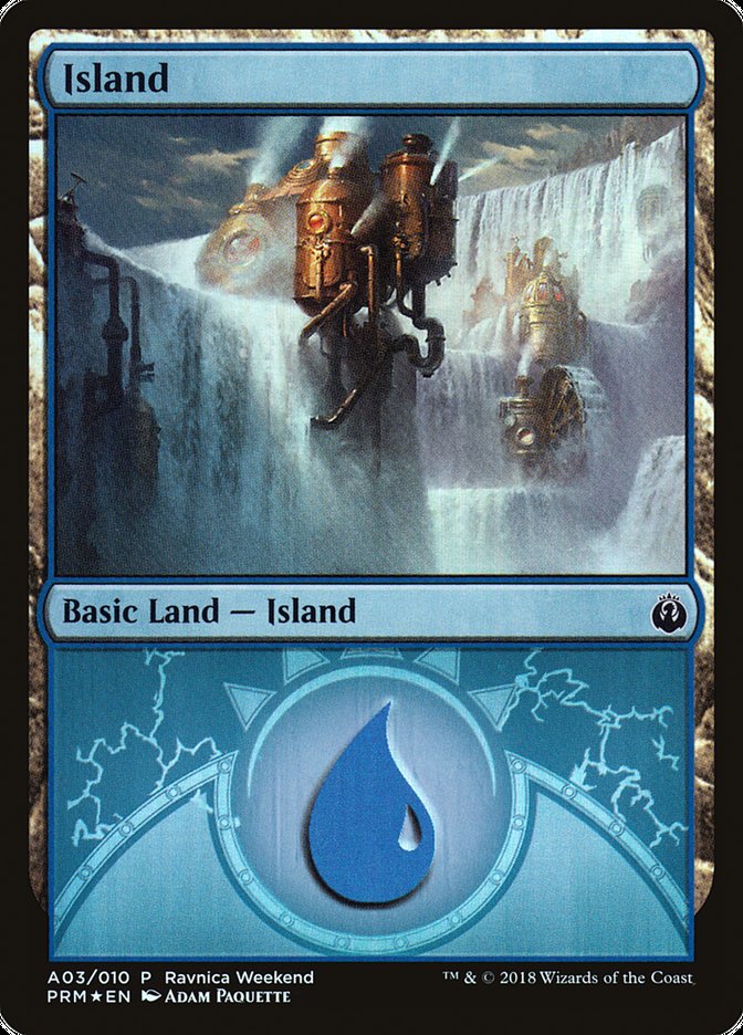Island (A03) [Ravnica Allegiance Ravnica Weekend] - Magic: The Gathering - Card Brawlers | Quebec | Canada |