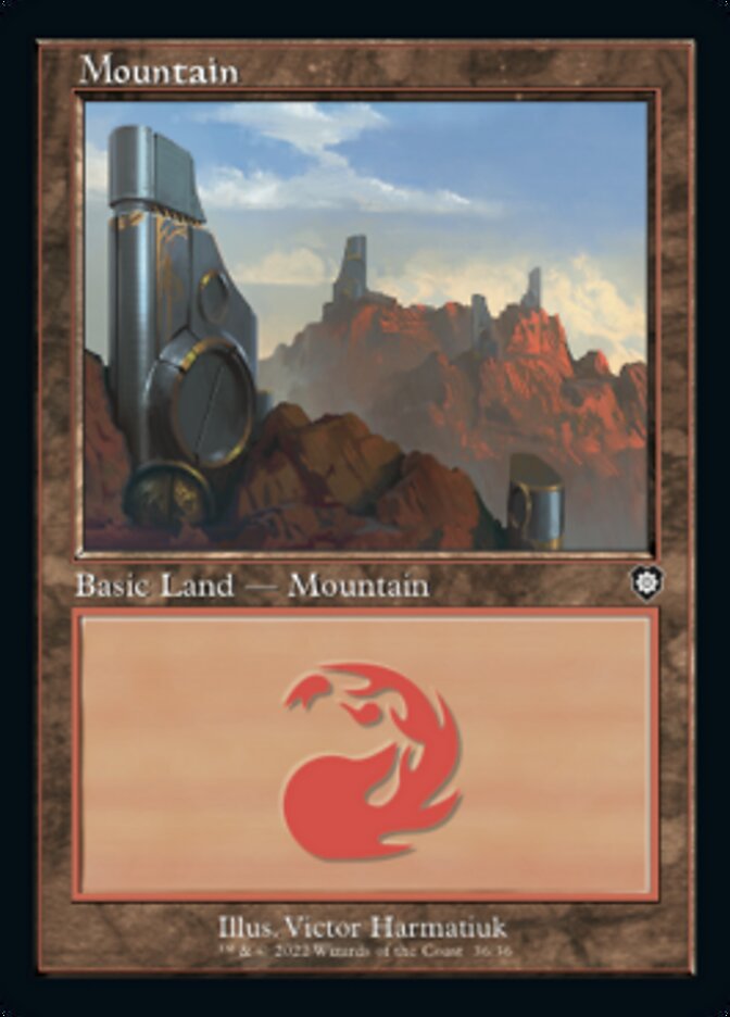 Mountain (036) (Retro) [The Brothers' War Commander] - Magic: The Gathering - Card Brawlers | Quebec | Canada |