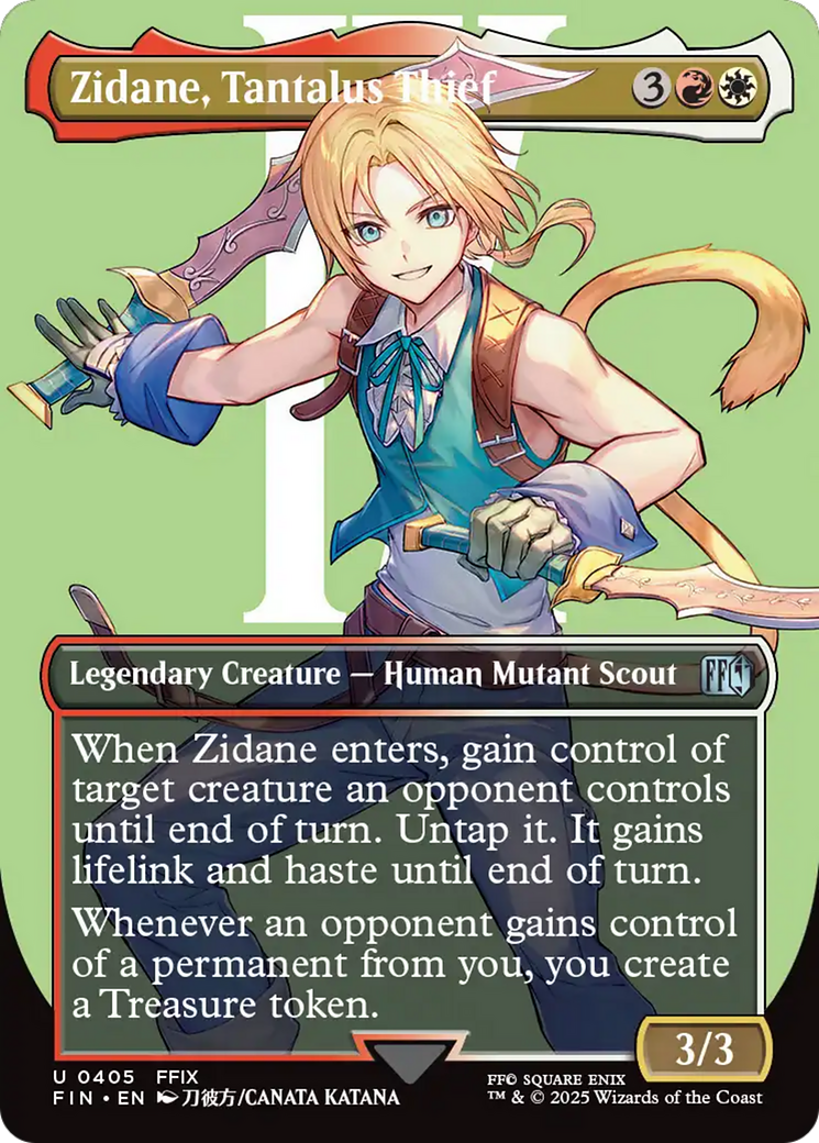 Zidane, Tantalus Thief (Borderless) [FINAL FANTASY] - Magic: The Gathering - Card Brawlers | Quebec | Canada |