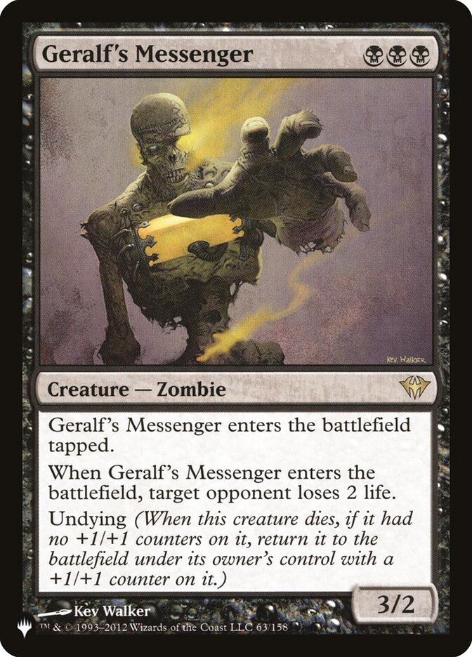 Geralf's Messenger [The List] - Magic: The Gathering - Card Brawlers | Quebec | Canada |