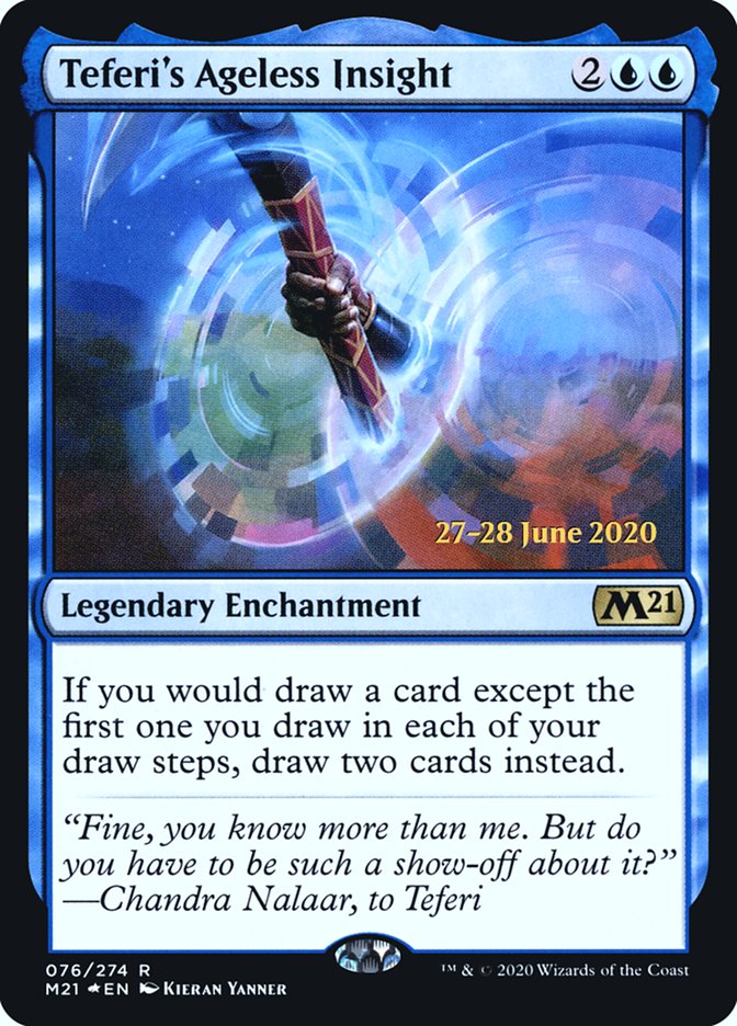 Teferi's Ageless Insight [Core Set 2021 Prerelease Promos] - Magic: The Gathering - Card Brawlers | Quebec | Canada |