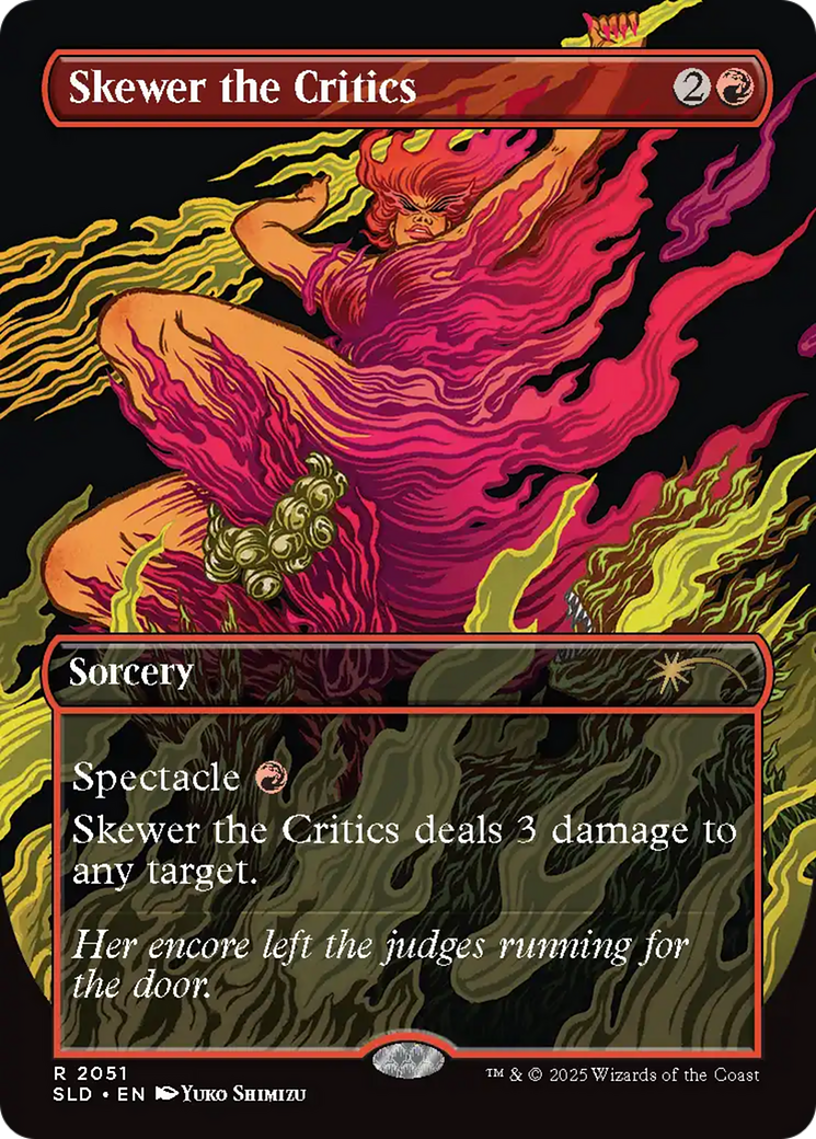 Skewer the Critics (2051) (Rainbow Foil) [Secret Lair Drop Series] - Magic: The Gathering - Card Brawlers | Quebec | Canada |
