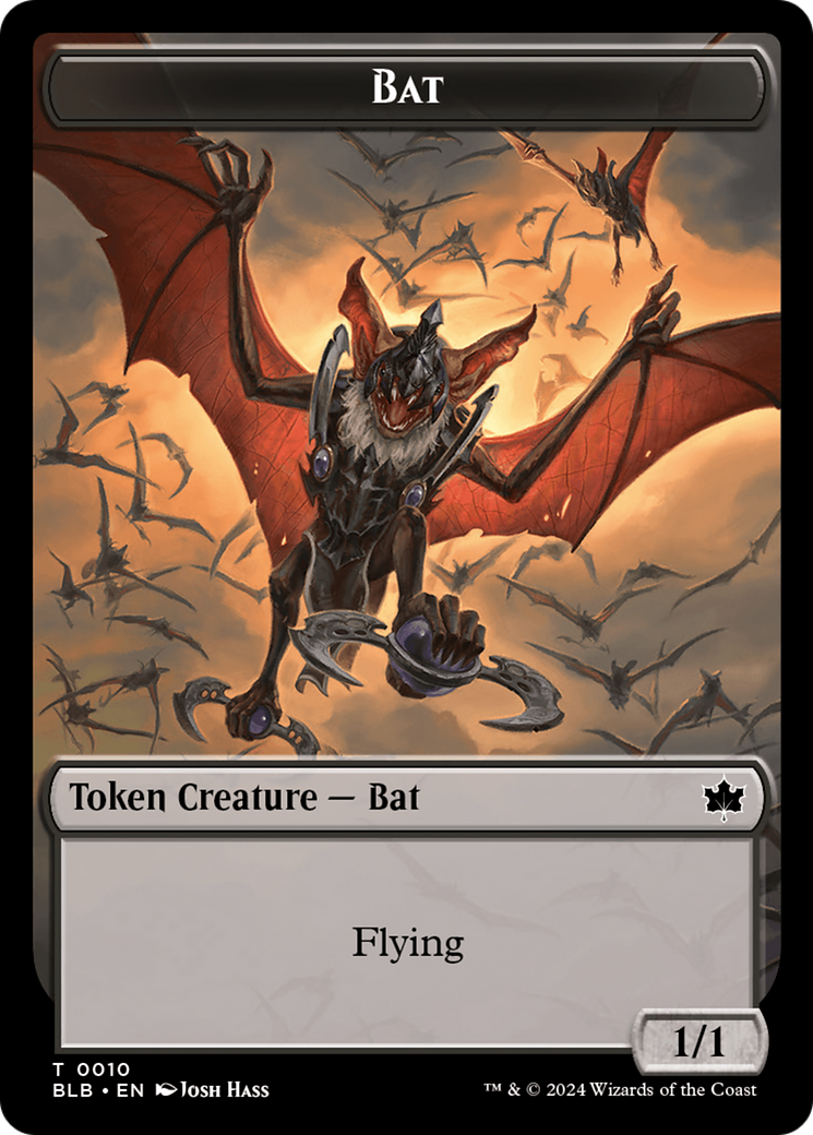 Bat // Warren Warleader Double-Sided Token [Bloomburrow Tokens] - Magic: The Gathering - Card Brawlers | Quebec | Canada |