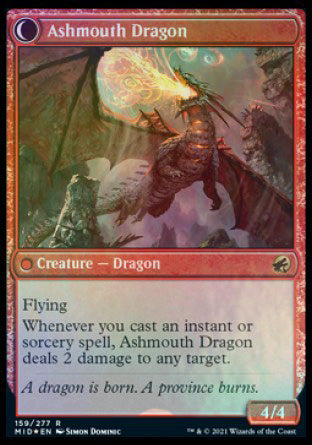 Smoldering Egg // Ashmouth Dragon [Innistrad: Midnight Hunt Prerelease Promos] - Magic: The Gathering - Card Brawlers | Quebec | Canada |