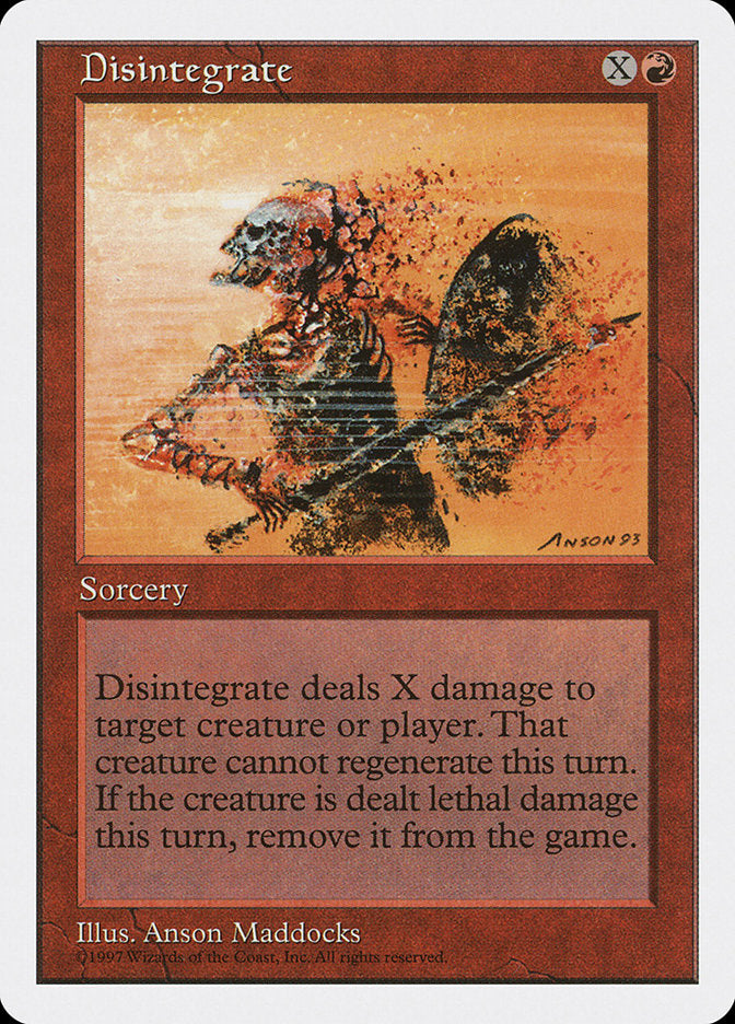 Disintegrate [Fifth Edition] - Magic: The Gathering - Card Brawlers | Quebec | Canada |