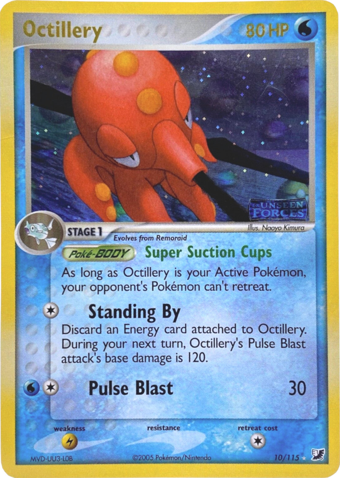 Octillery (10/115) (Stamped) [EX: Unseen Forces] - Pokémon - Card Brawlers | Quebec | Canada |