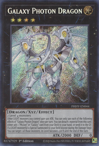 Dragon Photon Galactique [PHHY-EN044] Secret Rare 