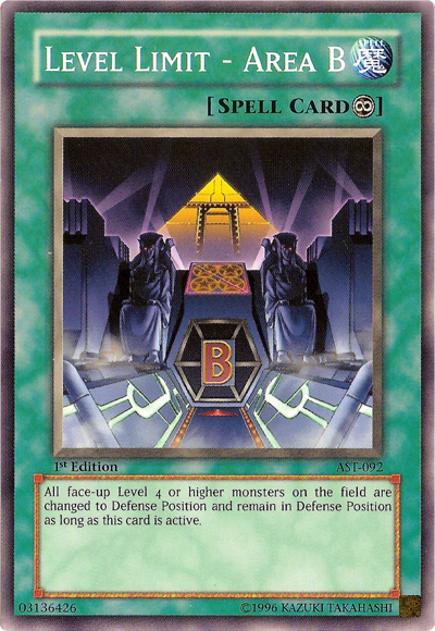 Level Limit - Area B [AST-092] Common - Yu-Gi-Oh! - Card Brawlers | Quebec | Canada |