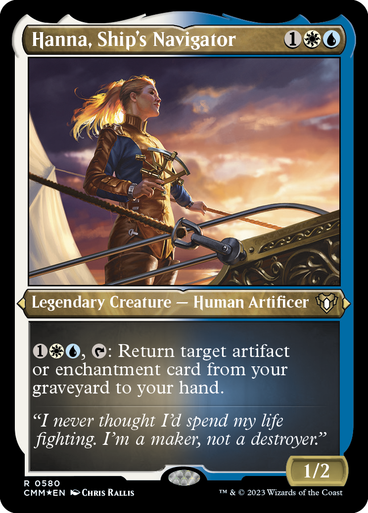 Hanna, Ship's Navigator (Foil Etched) [Commander Masters] - Magic: The Gathering - Card Brawlers | Quebec | Canada |