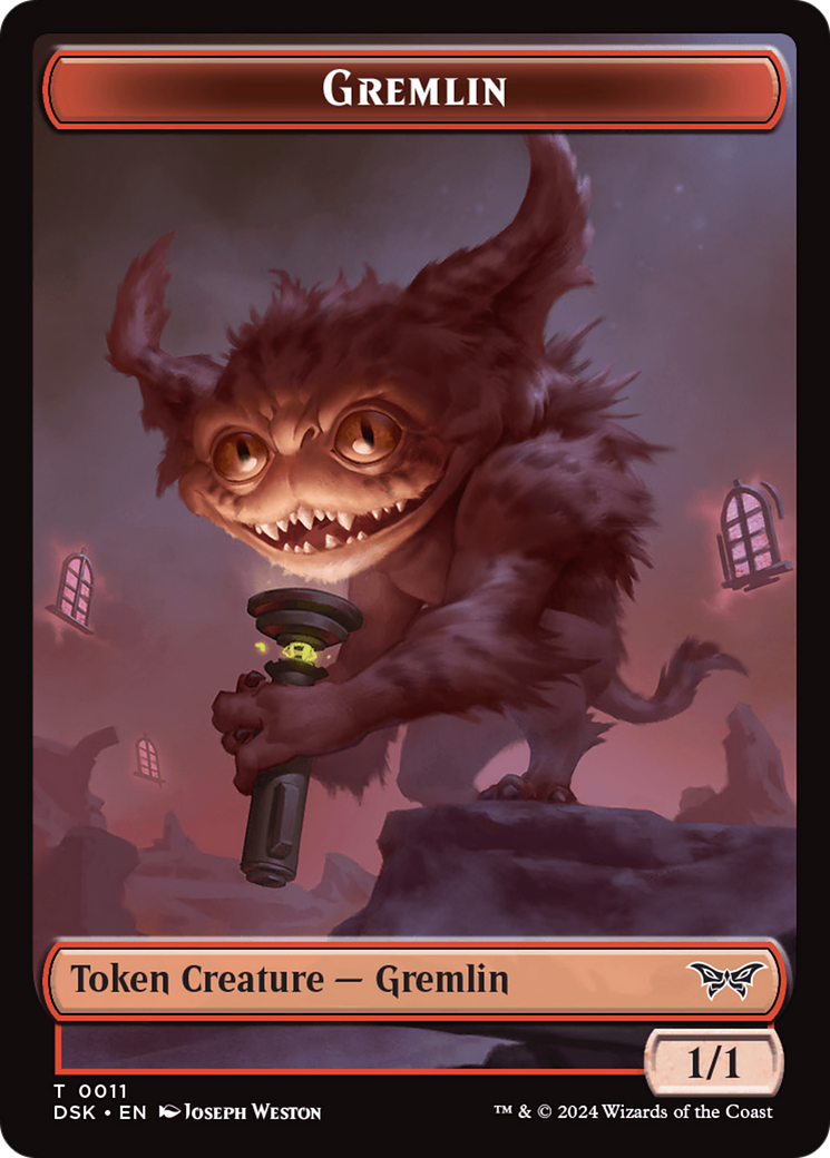 Gremlin // Manifest Double-Sided Token [Duskmourn: House of Horror Tokens] - Magic: The Gathering - Card Brawlers | Quebec | Canada |