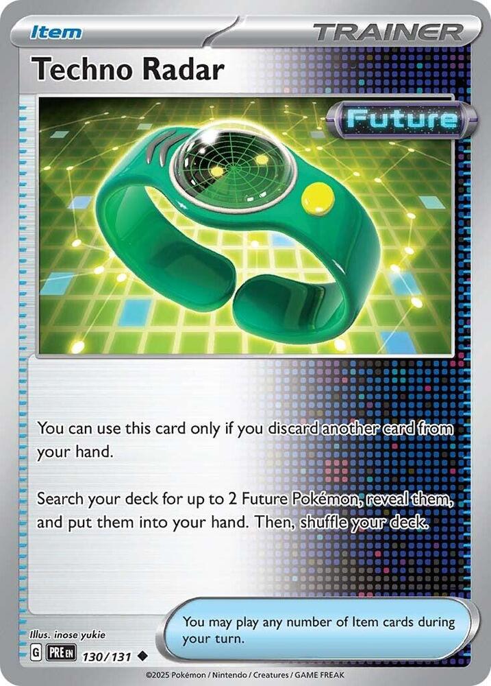 Techno Radar (130/131) [Scarlet & Violet: Prismatic Evolutions] - Pokémon - Card Brawlers | Quebec | Canada |