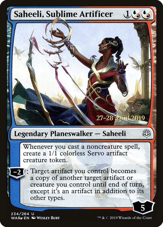 Saheeli, Sublime Artificer [War of the Spark Prerelease Promos] - Magic: The Gathering - Card Brawlers | Quebec | Canada |