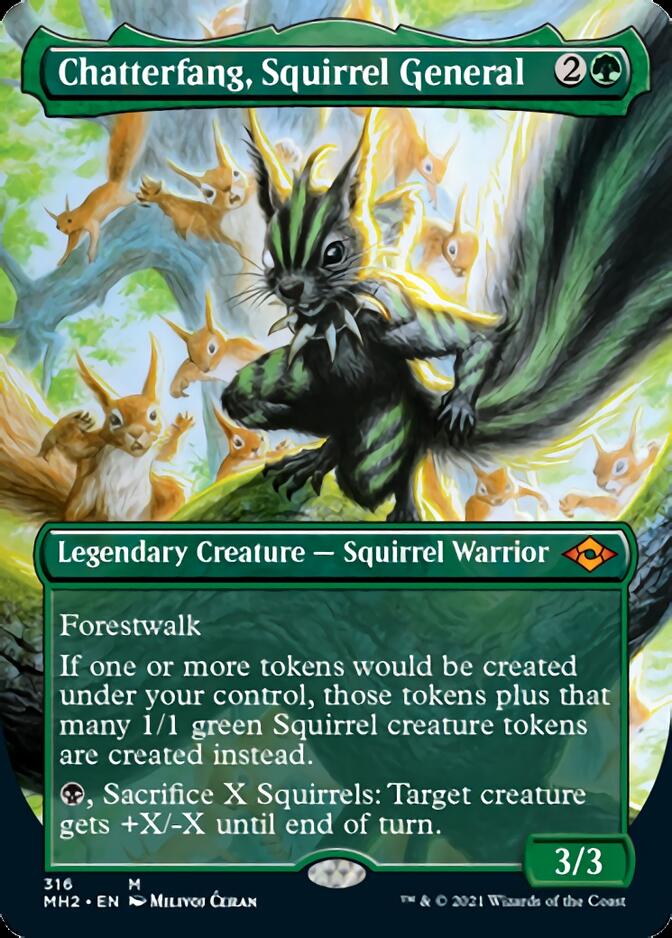 Chatterfang, Squirrel General (Borderless Alternate Art) [Modern Horizons 2] - Magic: The Gathering - Card Brawlers | Quebec | Canada |