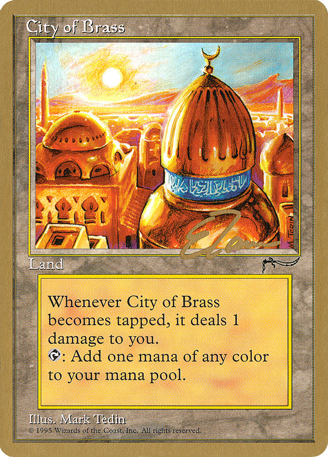 City of Brass (Eric Tam) [Pro Tour Collector Set] - Magic: The Gathering - Card Brawlers | Quebec | Canada |