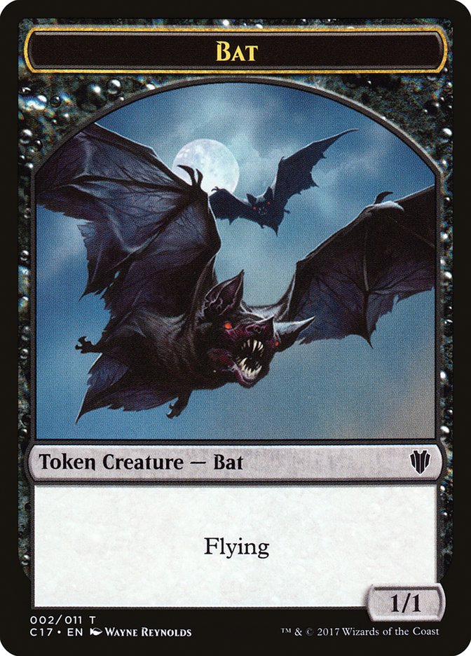 Bat // Vampire Double-Sided Token [Commander 2017 Tokens] - Magic: The Gathering - Card Brawlers | Quebec | Canada |