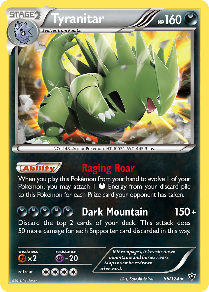 Tyranitar (56/124) [XY: Fates Collide] - Pokémon - Card Brawlers | Quebec | Canada |