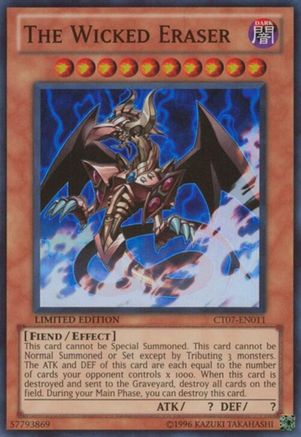 The Wicked Eraser [CT07-EN011] Super Rare - Yu-Gi-Oh! - Card Brawlers | Quebec | Canada |