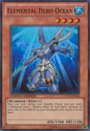 Elemental Hero Ocean [CT07-EN018] Super Rare - Yu-Gi-Oh! - Card Brawlers | Quebec | Canada |
