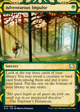 Adventurous Impulse (Foil Etched) [Strixhaven: School of Mages Mystical Archive] - Magic: The Gathering - Card Brawlers | Quebec | Canada |