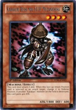 Karakuri Bushi mdl 6318 Muzanichiha [STBL-EN023] Rare - Yu-Gi-Oh! - Card Brawlers | Quebec | Canada |