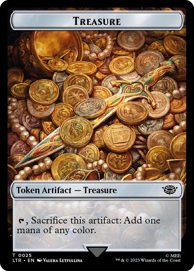 Treasure // Food (0023) Double-Sided Token (Surge Foil) [The Lord of the Rings: Tales of Middle-Earth Tokens] - Magic: The Gathering - Card Brawlers | Quebec | Canada |
