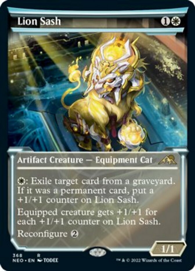 Lion Sash (Showcase Soft Glow) [Kamigawa: Neon Dynasty] - Magic: The Gathering - Card Brawlers | Quebec | Canada |
