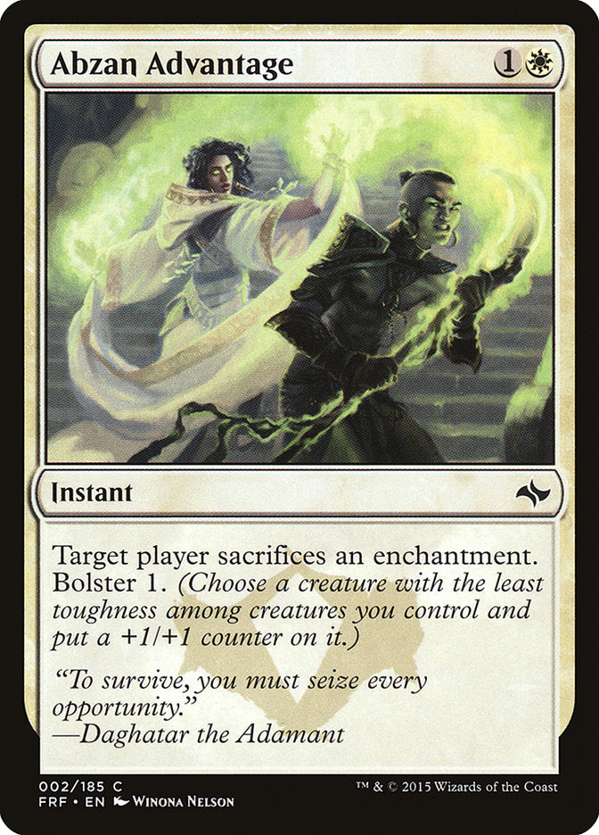 Abzan Advantage [Fate Reforged] - Magic: The Gathering - Card Brawlers | Quebec | Canada |