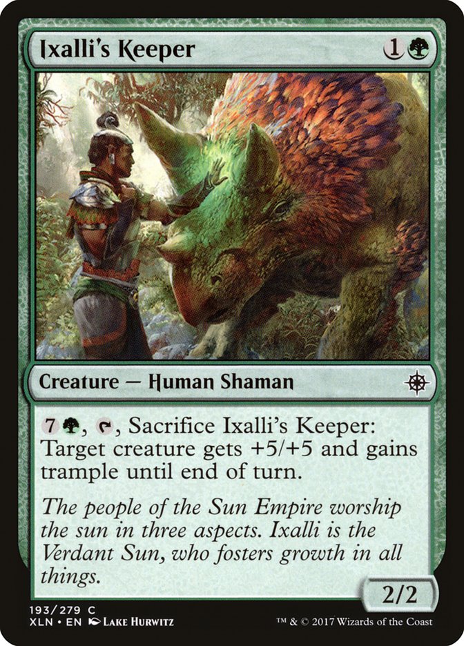 Ixalli's Keeper [Ixalan] - Magic: The Gathering - Card Brawlers | Quebec | Canada |