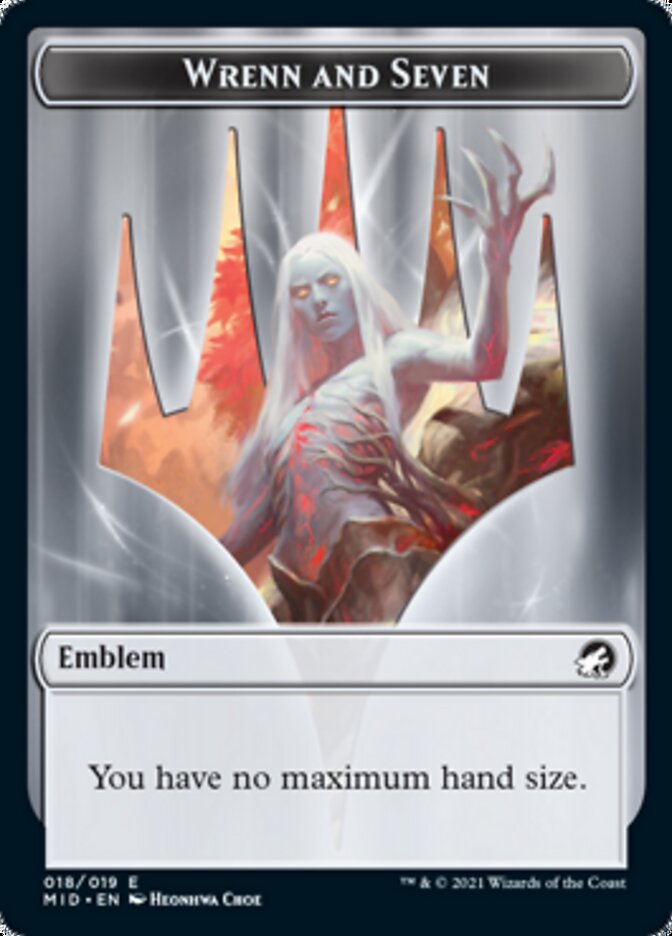 Zombie (005) // Wrenn and Seven Emblem Double-Sided Token [Innistrad: Midnight Hunt Tokens] - Magic: The Gathering - Card Brawlers | Quebec | Canada |