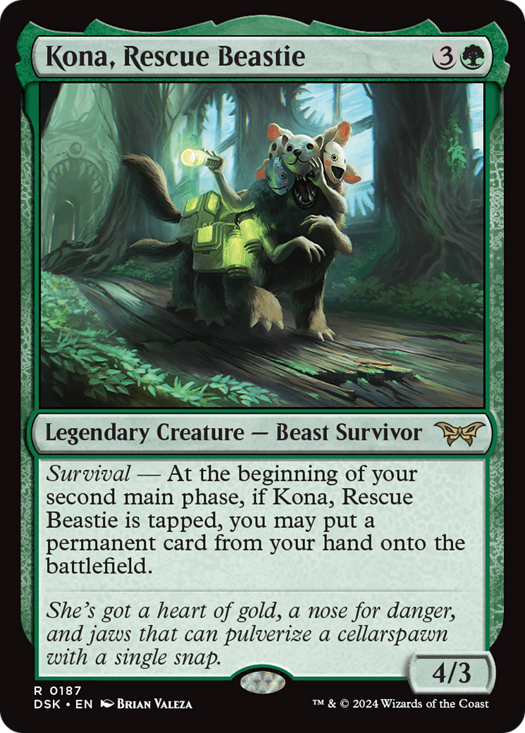 Kona, Rescue Beastie (0187) [Duskmourn: House of Horror] - Magic: The Gathering - Card Brawlers | Quebec | Canada |