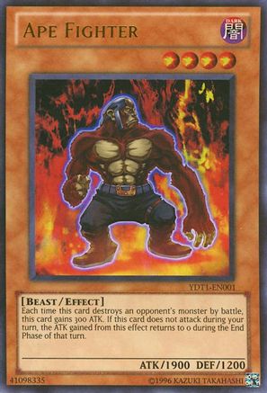 Ape Fighter [YDT1-EN001] Ultra Rare - Yu-Gi-Oh! Video Game Promotional Cards - Card Brawlers | Quebec | Canada |