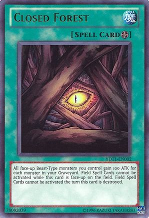 Closed Forest [YDT1-EN002] Ultra Rare - Yu-Gi-Oh! Video Game Promotional Cards - Card Brawlers | Quebec | Canada |