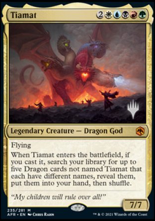 Tiamat (Promo Pack) [Dungeons & Dragons: Adventures in the Forgotten Realms Promos] - Magic: The Gathering - Card Brawlers | Quebec | Canada |