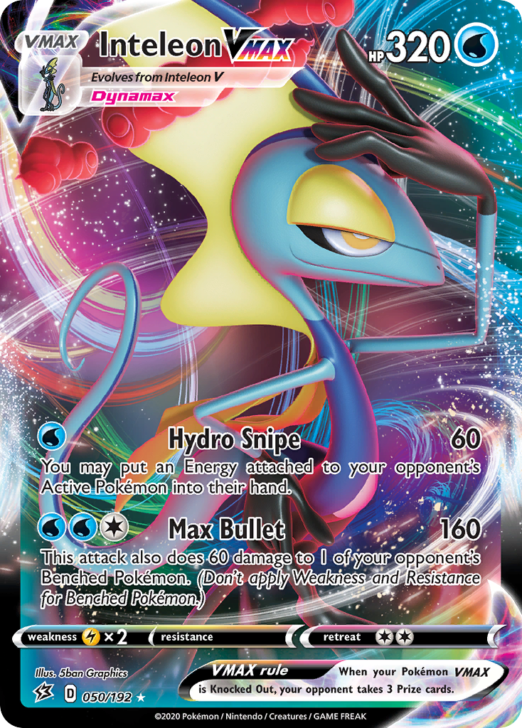Inteleon VMAX (050/192) [Sword & Shield: Rebel Clash] - Pokémon - Card Brawlers | Quebec | Canada |