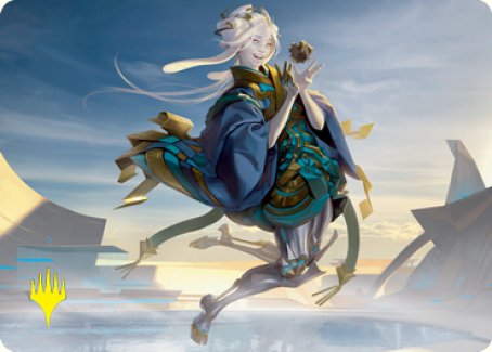 Moonfolk Puzzlemaker Art Card (Gold-Stamped Signature) [Kamigawa: Neon Dynasty Art Series] - Magic: The Gathering - Card Brawlers | Quebec | Canada |