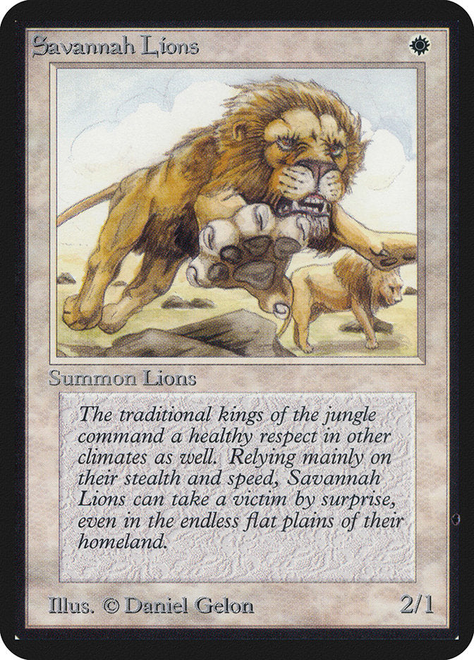 Savannah Lions [Alpha Edition] - Magic: The Gathering - Card Brawlers | Quebec | Canada |