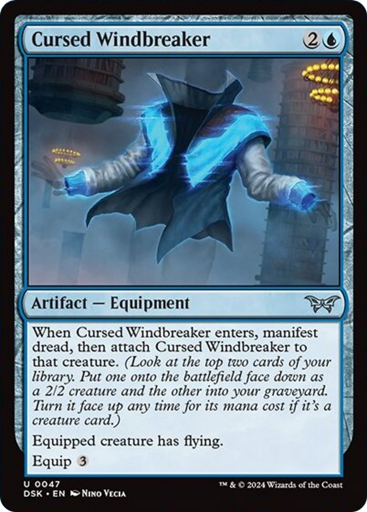 Cursed Windbreaker [Duskmourn: House of Horror] - Magic: The Gathering - Card Brawlers | Quebec | Canada |