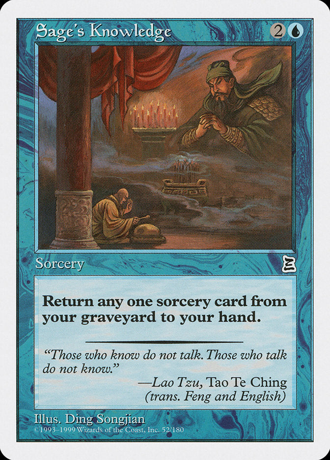 Sage's Knowledge [Portal Three Kingdoms] - Magic: The Gathering - Card Brawlers | Quebec | Canada |