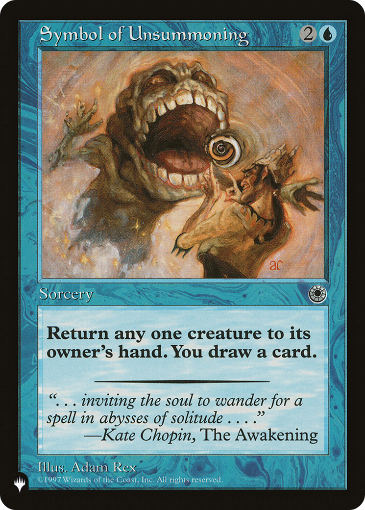 Symbol of Unsummoning [The List] - Magic: The Gathering - Card Brawlers | Quebec | Canada |