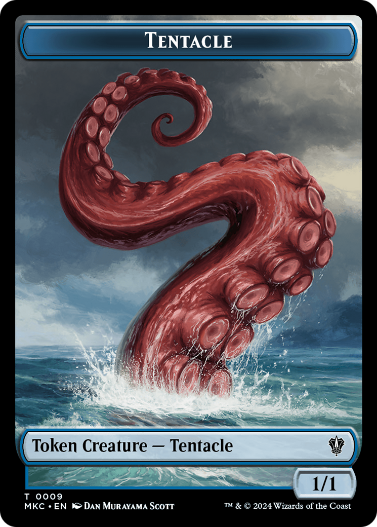 Tentacle // Koma's Coil Double-Sided Token [Murders at Karlov Manor Commander Tokens] - Magic: The Gathering - Card Brawlers | Quebec | Canada |
